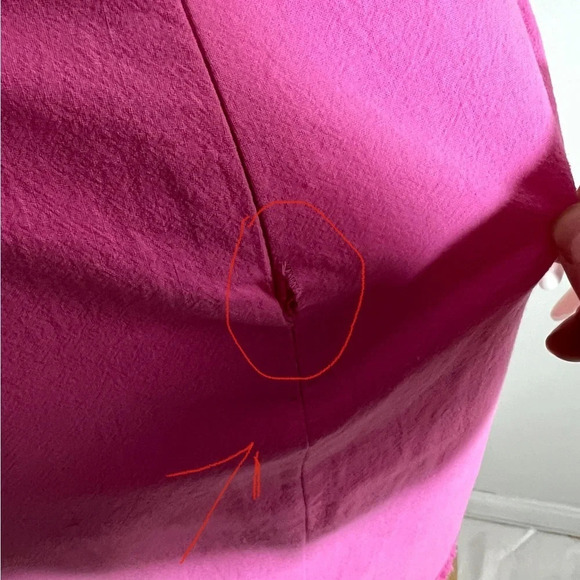 Strut & Bolt Faux Wrap Neon Pink Skirt Mini Women Size Medium NWT - Picture 4 of 9